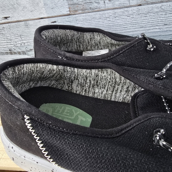 Hey Dude Conway Sport Mesh Slip On Sneakers White Black Speckles Mens Size 11 - Picture 7 of 11